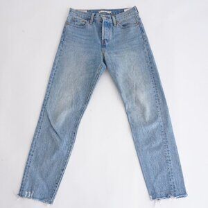 Levi’s Wedgie Fit Jeans Light Wash Straight Waterless 100% Cotton Denim 25